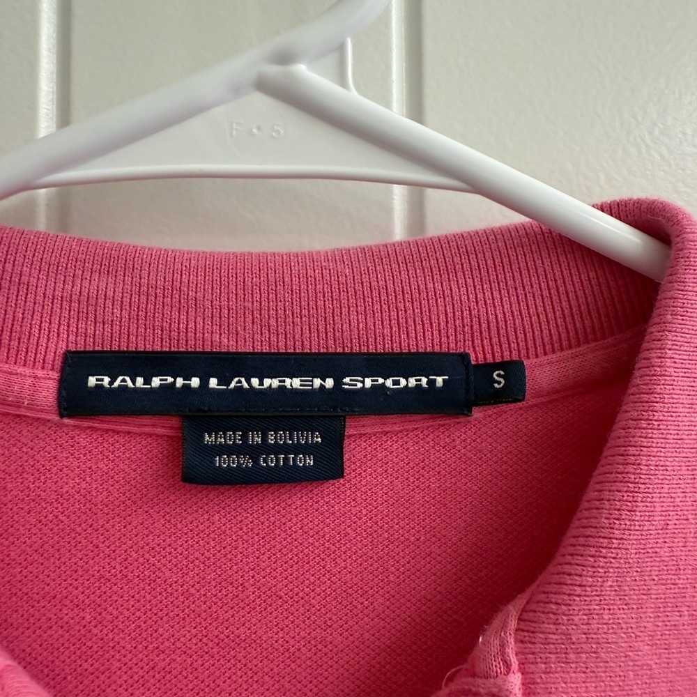 Ralph Lauren Sport Pink Cotton  Polo dress sz S - Picture 4 of 5
